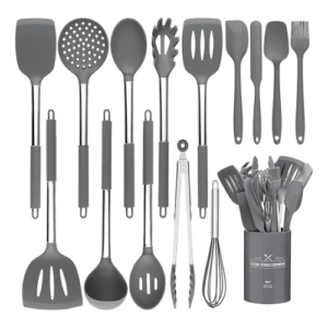 15 PCS Silicone Kitchen Cooking Utensils Set, Heat-Resistant Utensil Set